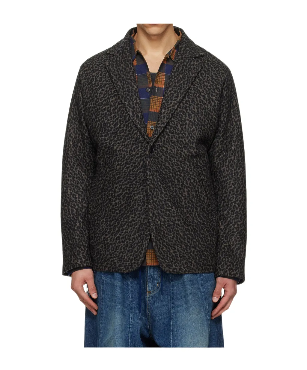 Miles Wool Blend Long-Sleeved Suit Jacket