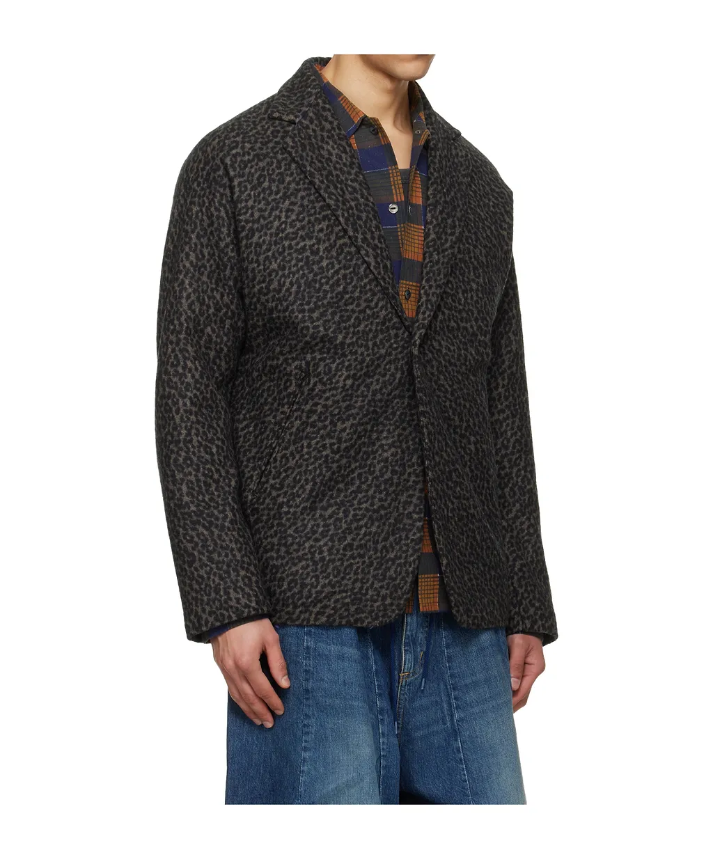Miles Wool Blend Long-Sleeved Suit Jacket