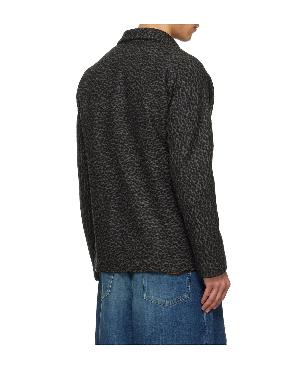 Miles Wool Blend Long-Sleeved Suit Jacket
