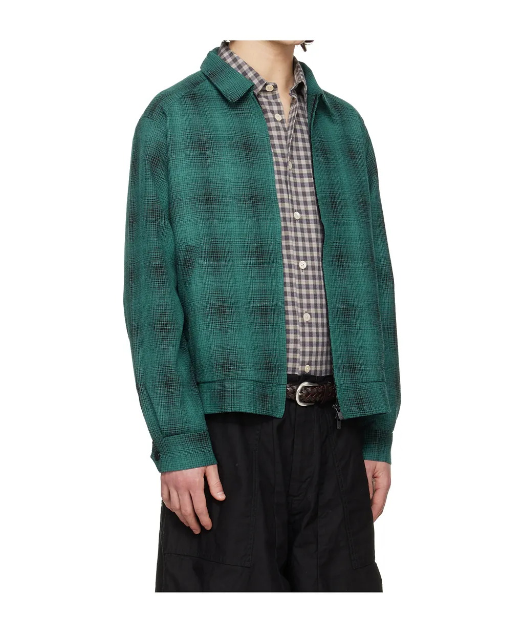 Sport Wool Blend Collared Casual Jacket