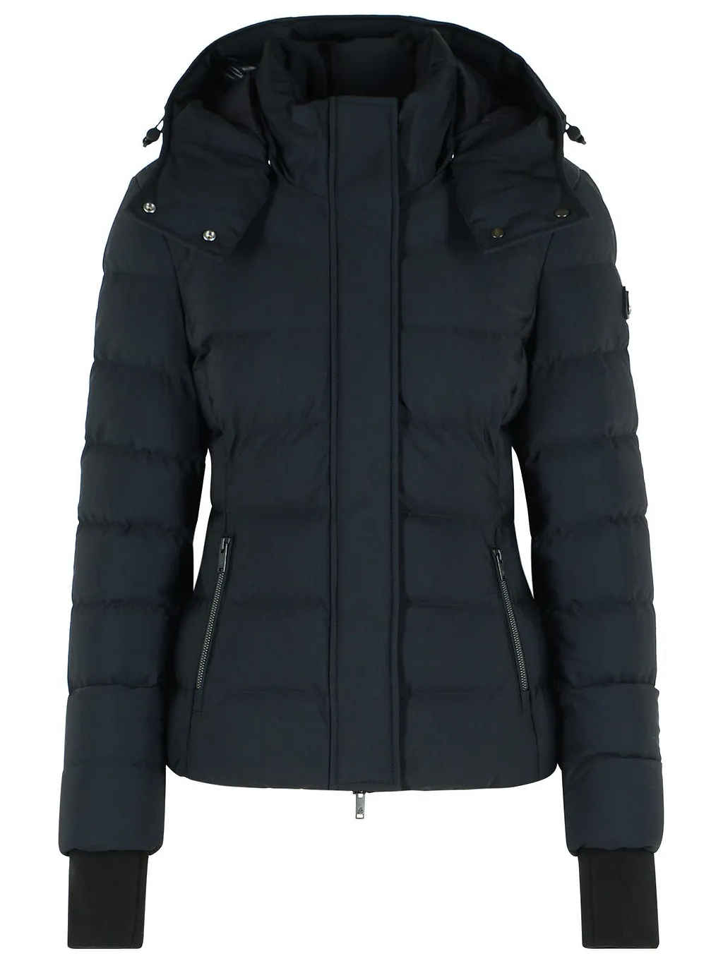 Moose Knuckles Hooded Logo Patch Jacket