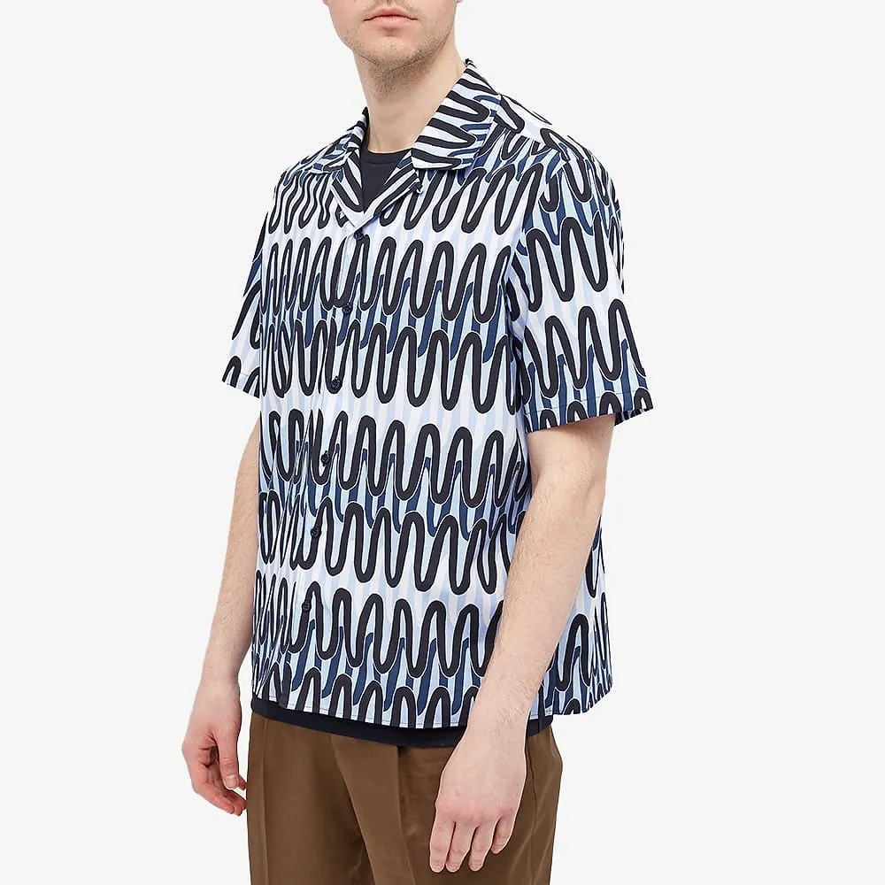 Abstract-Print Short-Sleeve Shirt
