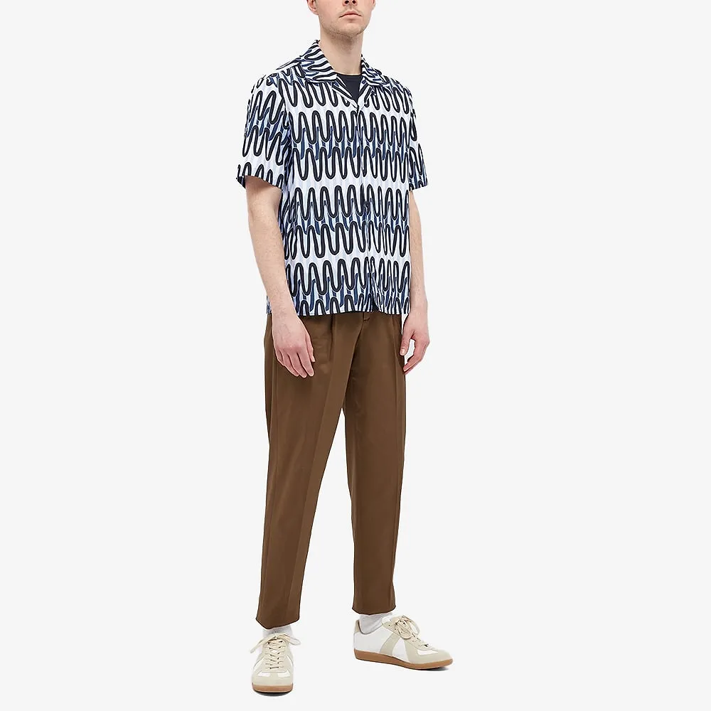 Abstract-Print Short-Sleeve Shirt