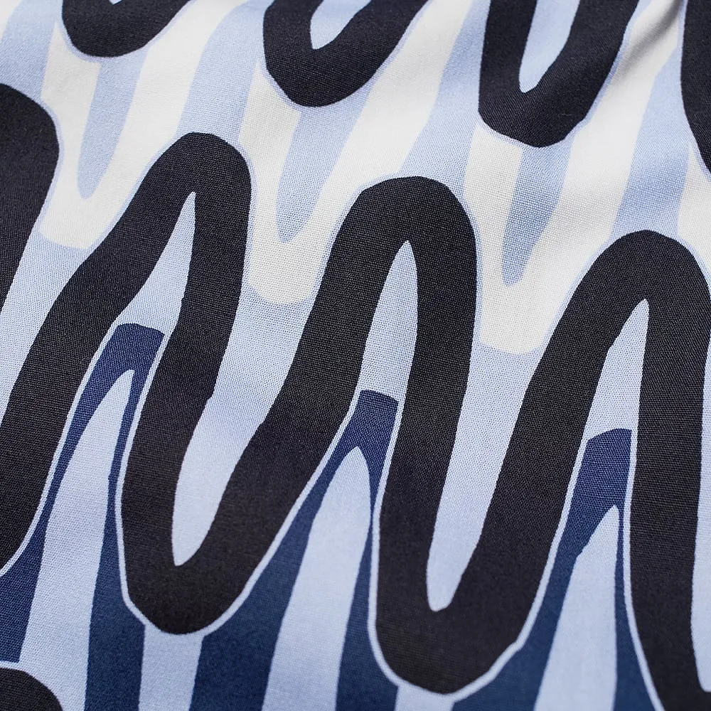 Abstract-Print Short-Sleeve Shirt