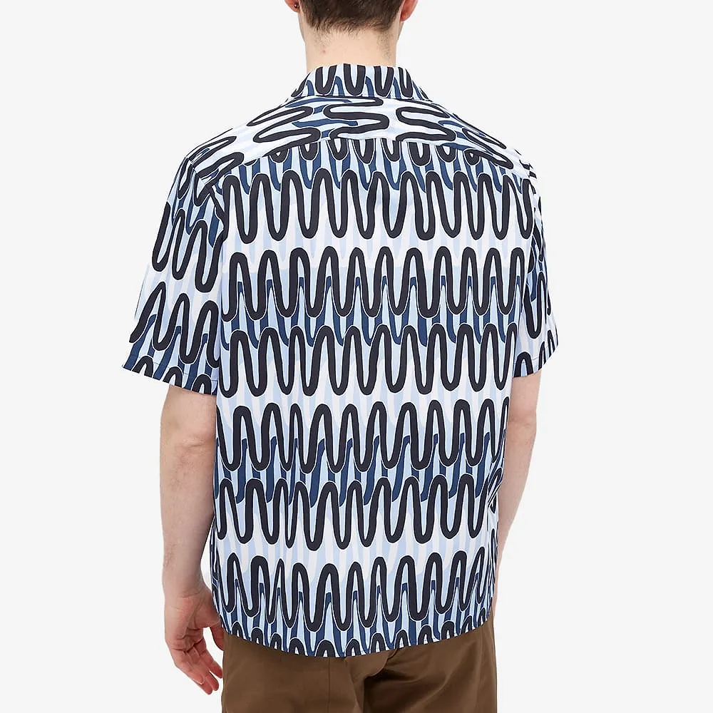 Abstract-Print Short-Sleeve Shirt