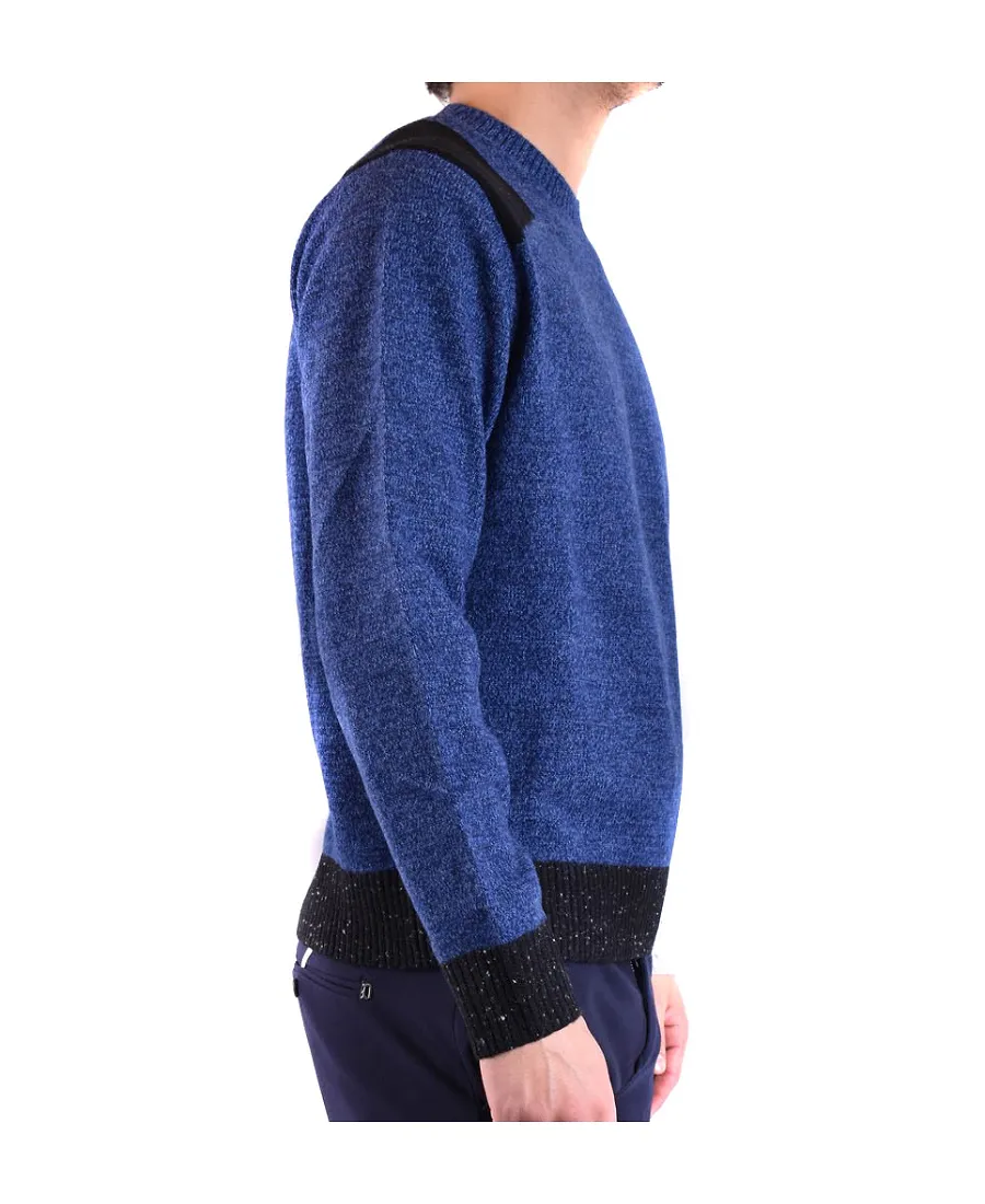 Colour-Block Intarsia-Knit Jumper