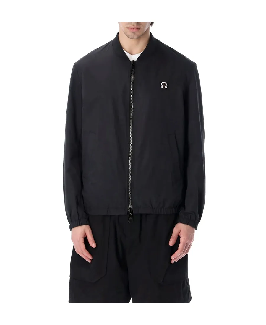 Thunderbolt-Print Bomber Jacket