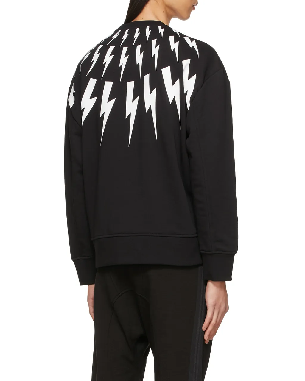 Thunderbolt Pattern Print Sweatshirt
