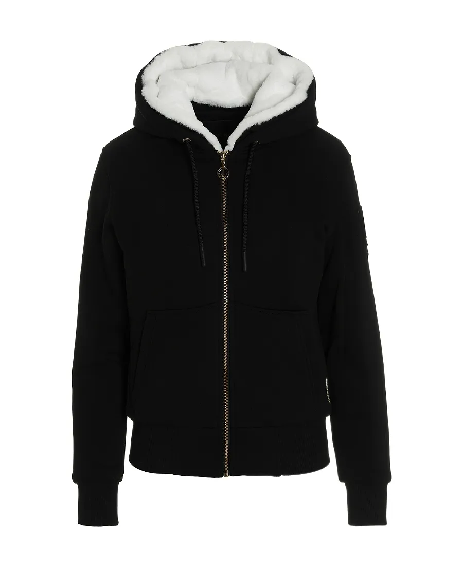 Moose Knuckles Logo-Plaque Hoodie