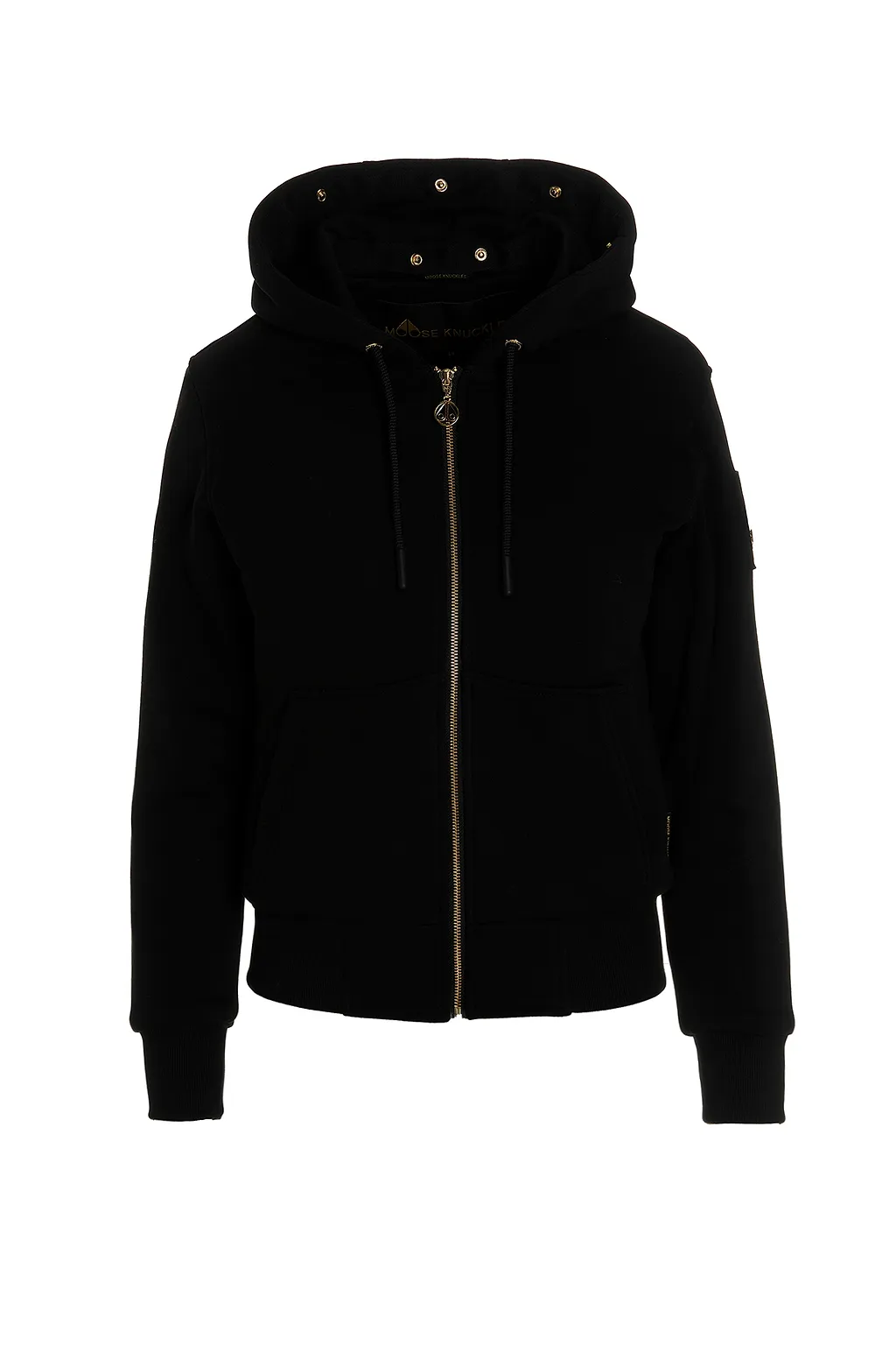 Moose Knuckles Logo-Plaque Hoodie