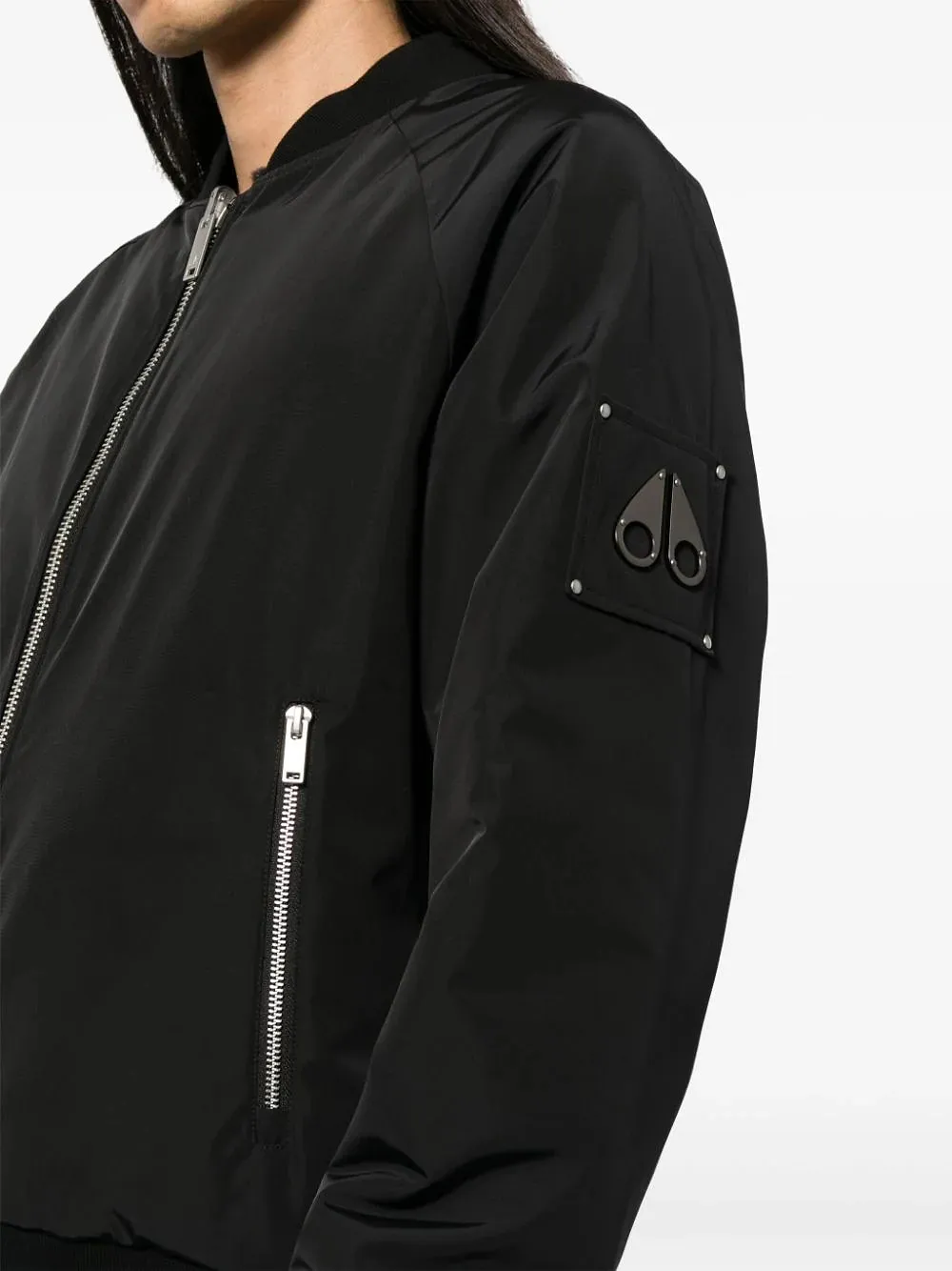 Moose Knuckles Long-Sleeved Zip-Up Bomber Jacket