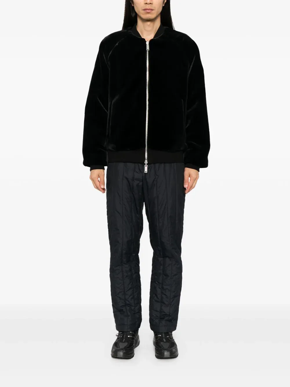 Moose Knuckles Long-Sleeved Zip-Up Bomber Jacket