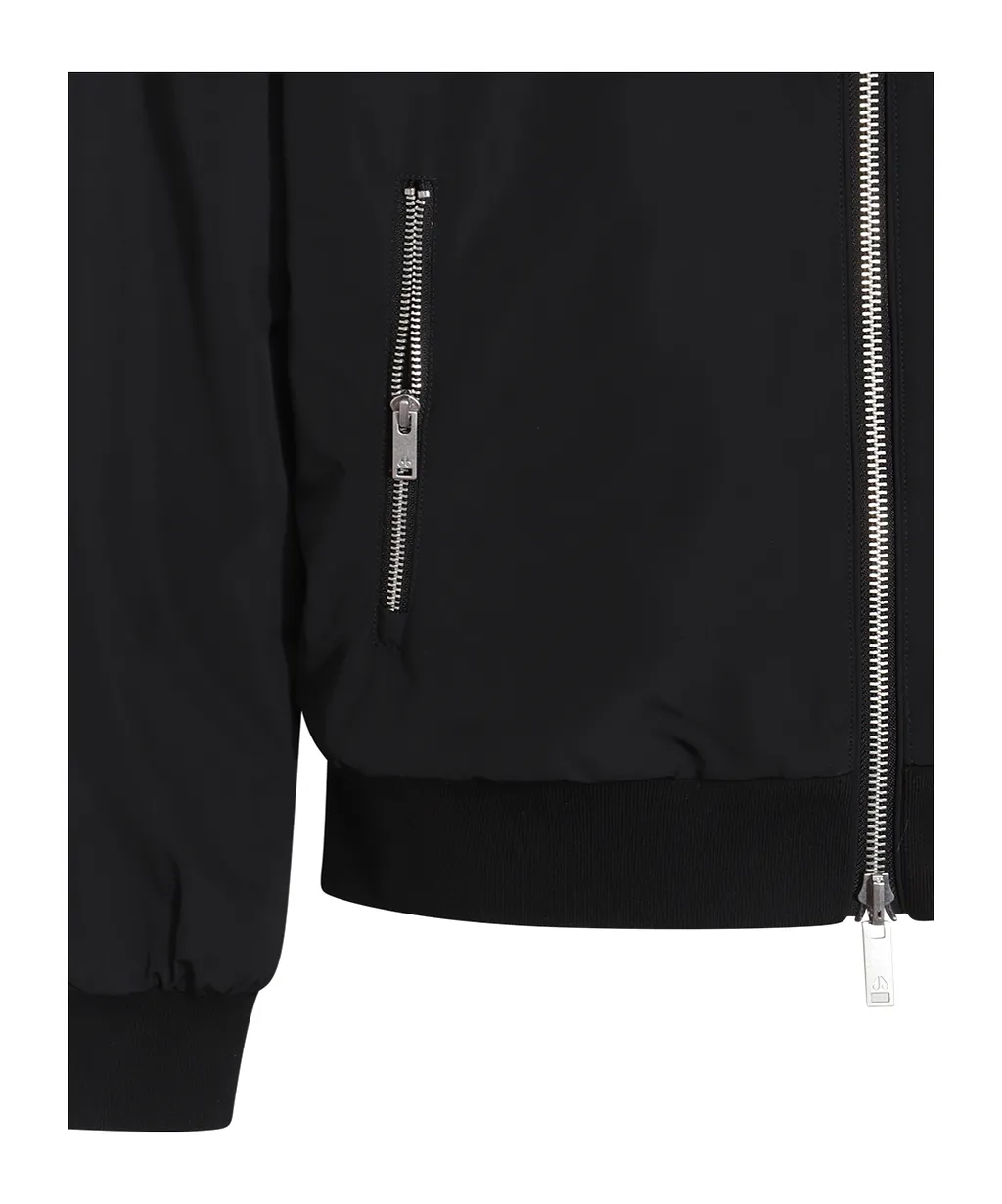 Moose Knuckles Long-Sleeved Zip-Up Bomber Jacket