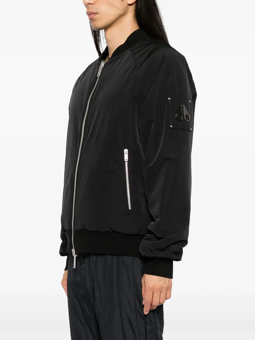 Moose Knuckles Long-Sleeved Zip-Up Bomber Jacket
