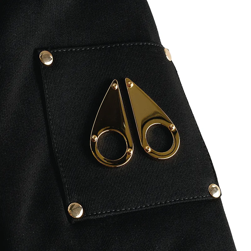 Moose Knuckles Zip-Up Drawstring Hoodie