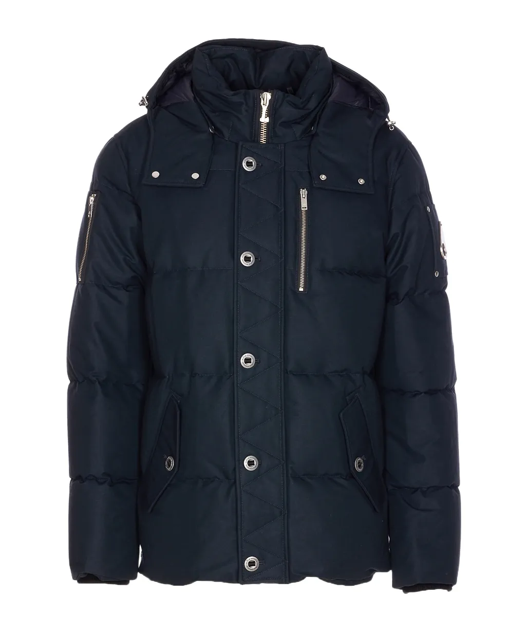 Moose Knuckles Zip Detailed Hooded Coat