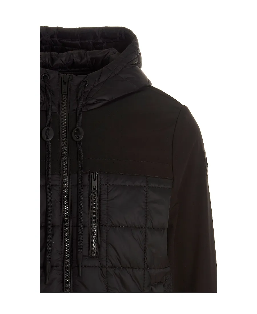 Padded Drawstring-Hooded Jacket