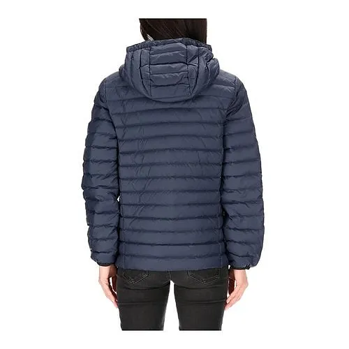 Slouchy-Hood Padded-Design Jacket