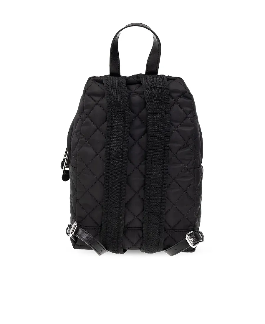 Moschino Logo-Embellished Zip-Up Quilted Backpack