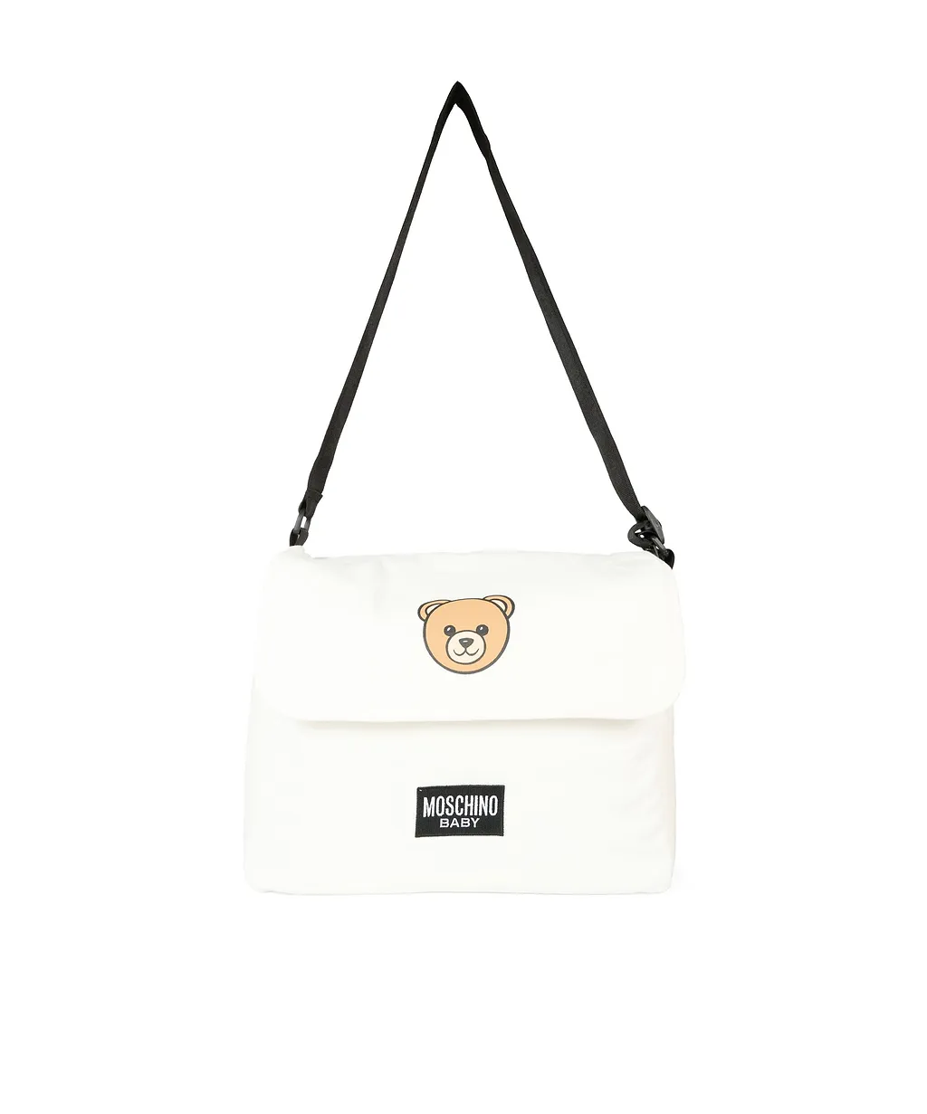 Moschino Kids Logo Printed Foldover Top Changing Bag