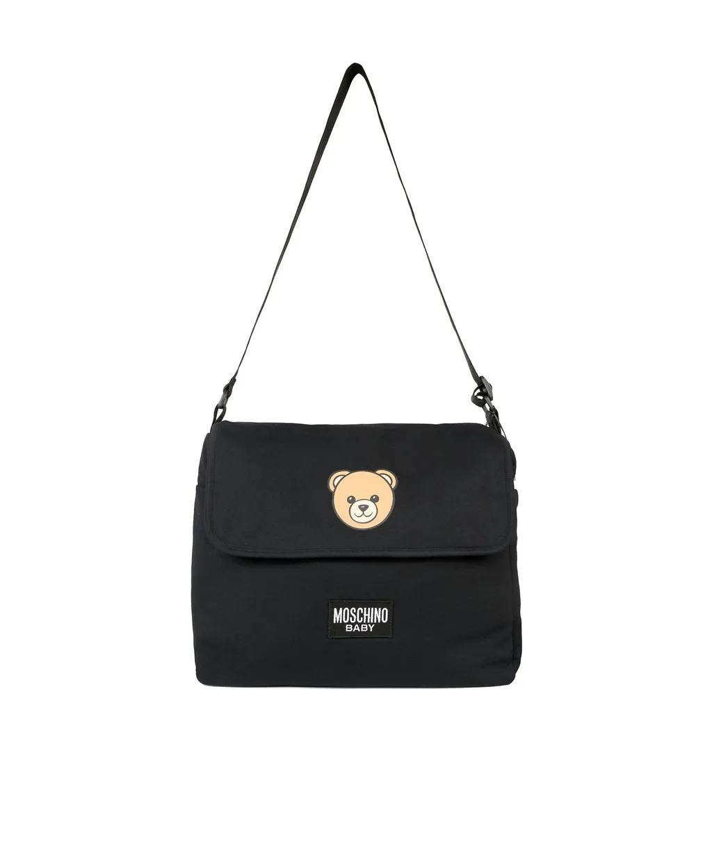 Moschino Kids Logo Printed Foldover Top Changing Bag