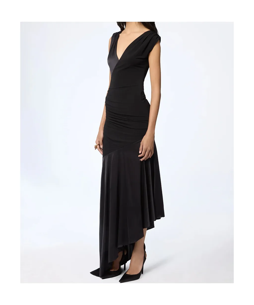 Asymmetrical Midi Dress
