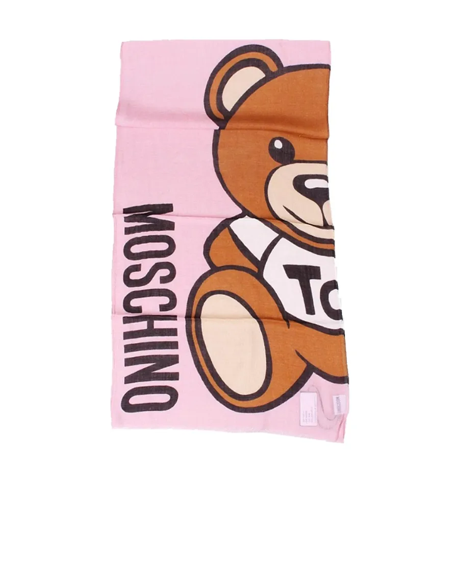 Teddy Bear Logo Pattern Scarf