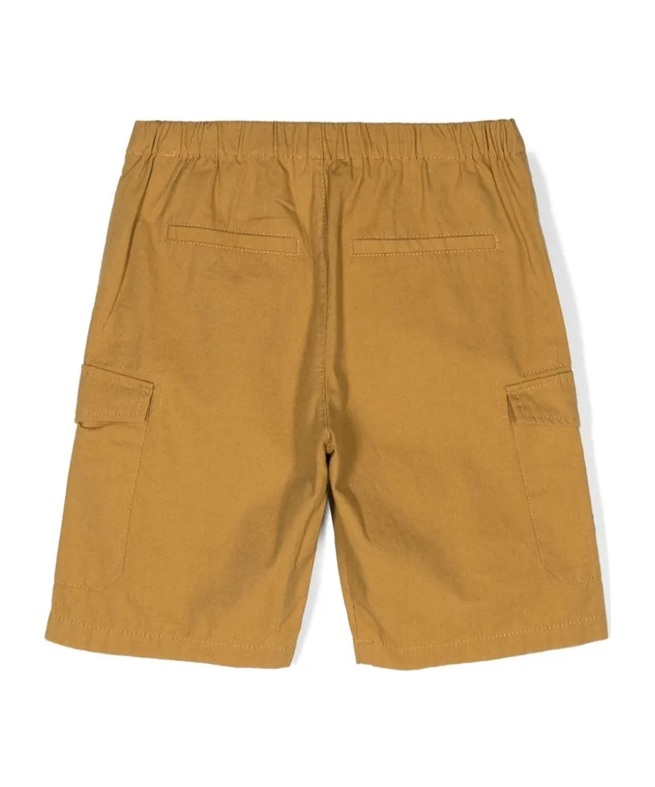 Teddy Bear-Patch Cargo Shorts