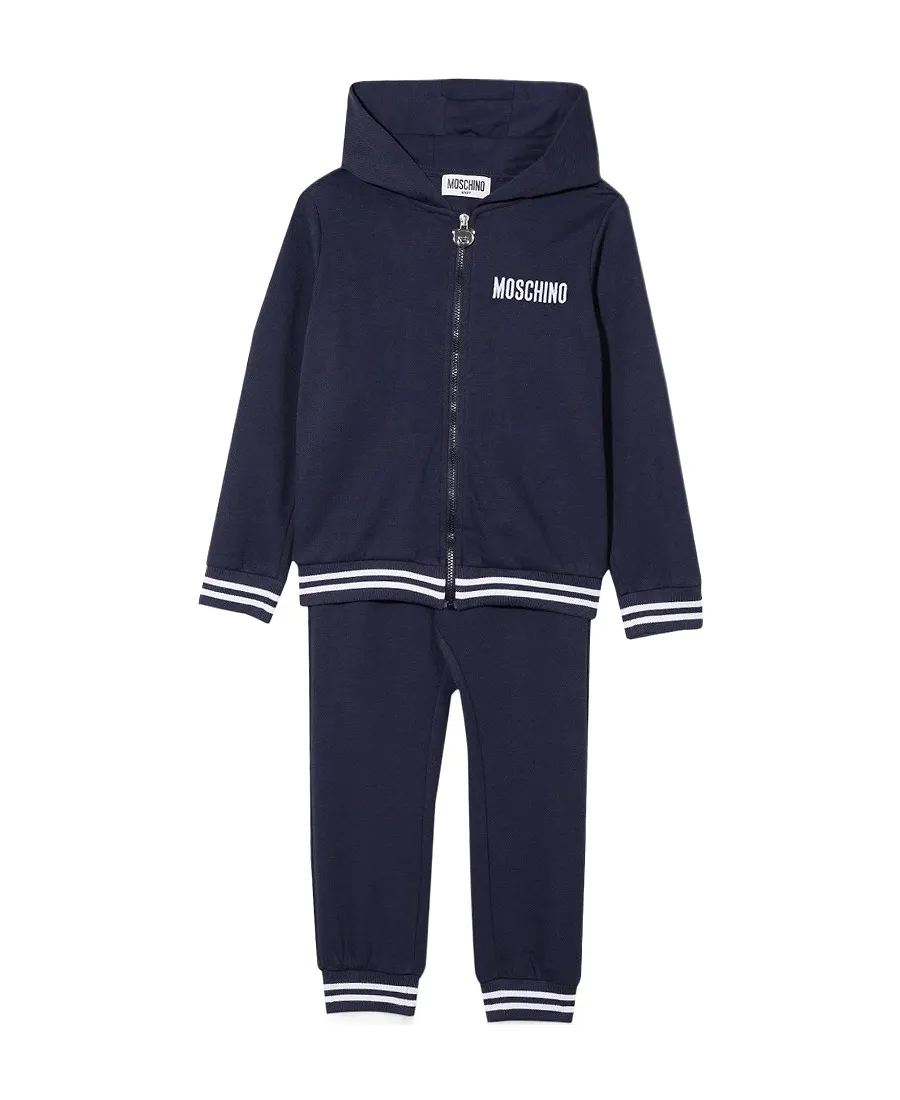 Teddy Bear Motif Two-Piece Tracksuit