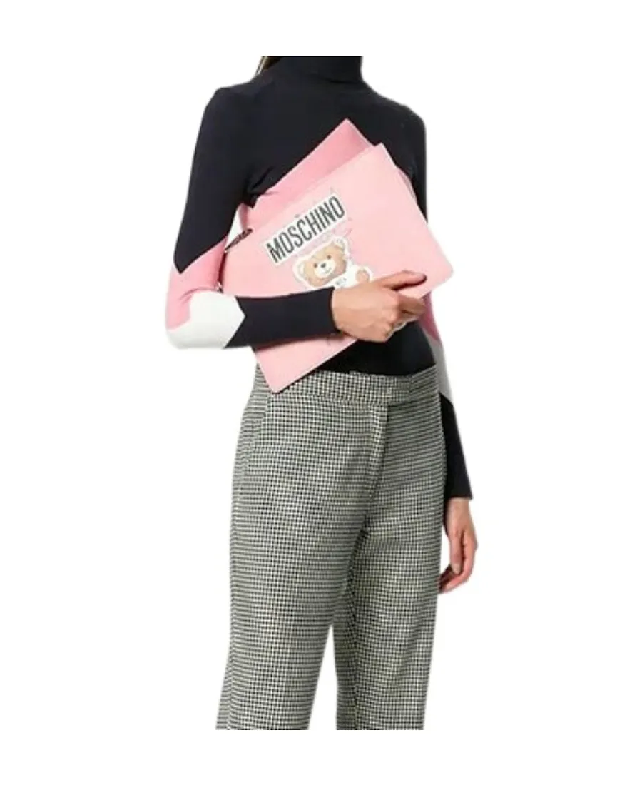 Teddy Bear Pin Pattern Large Clutch