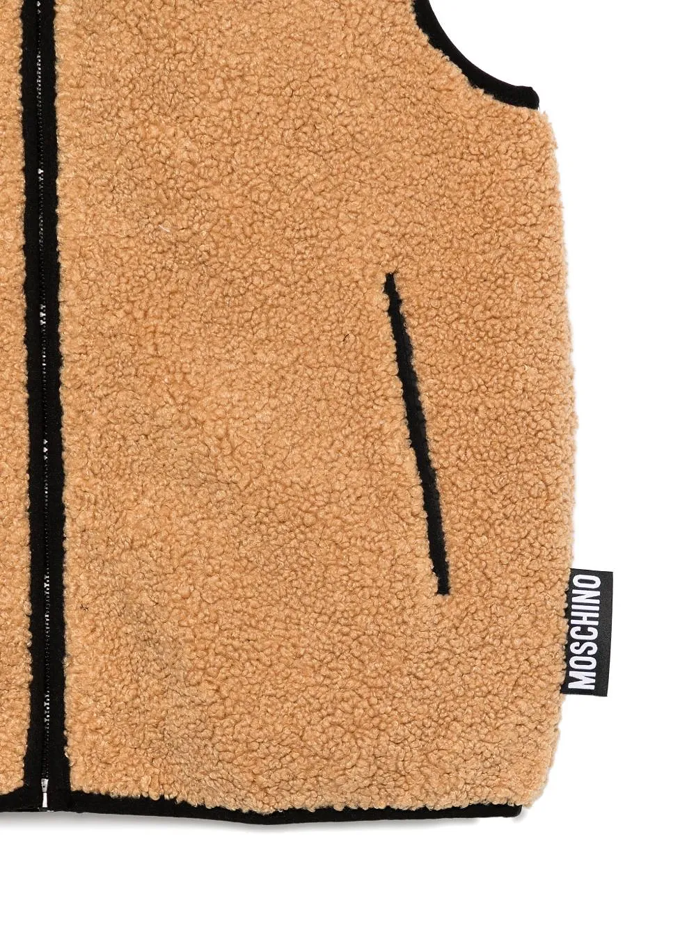 Teddy-Bear Patch Hooded Vest