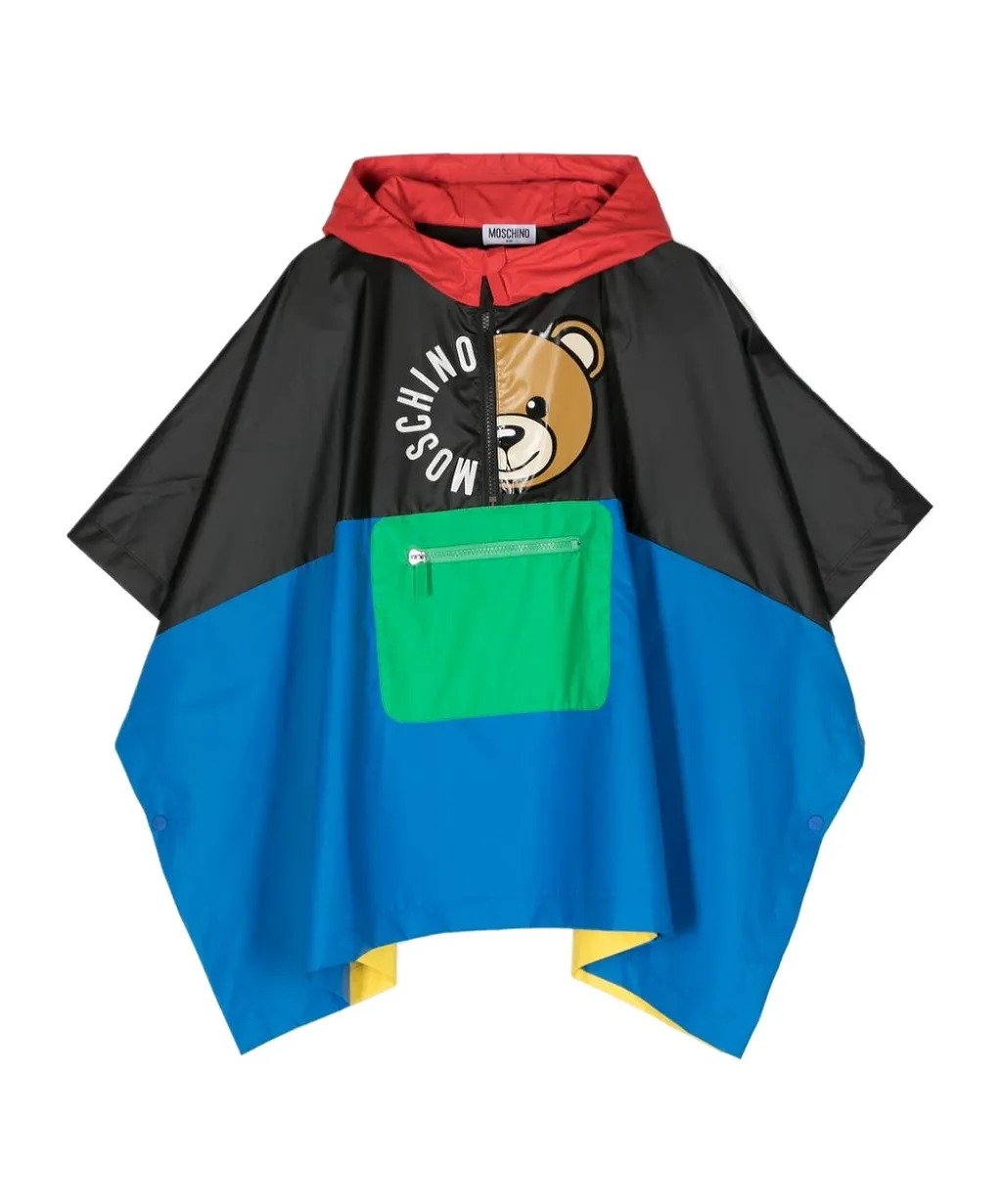 Moschino Kids Hooded Poncho Jacket