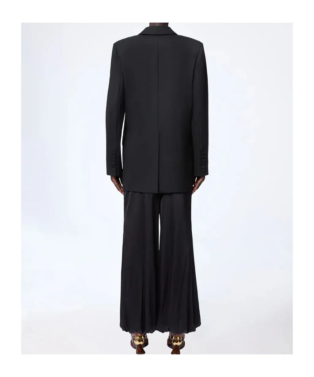 Wool Gabardine Double-Breasted Blazer