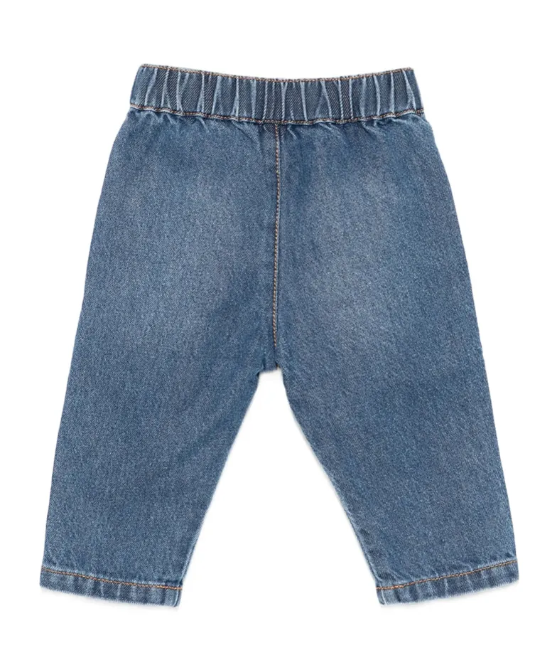 Teddy-Patch Denim Trousers