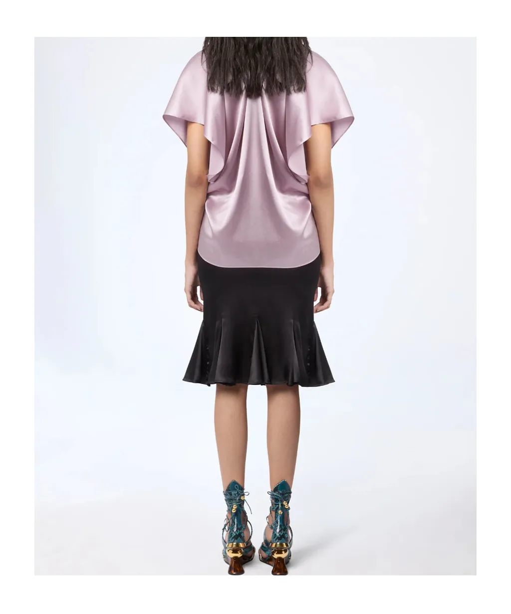 V-Neck Silk Top