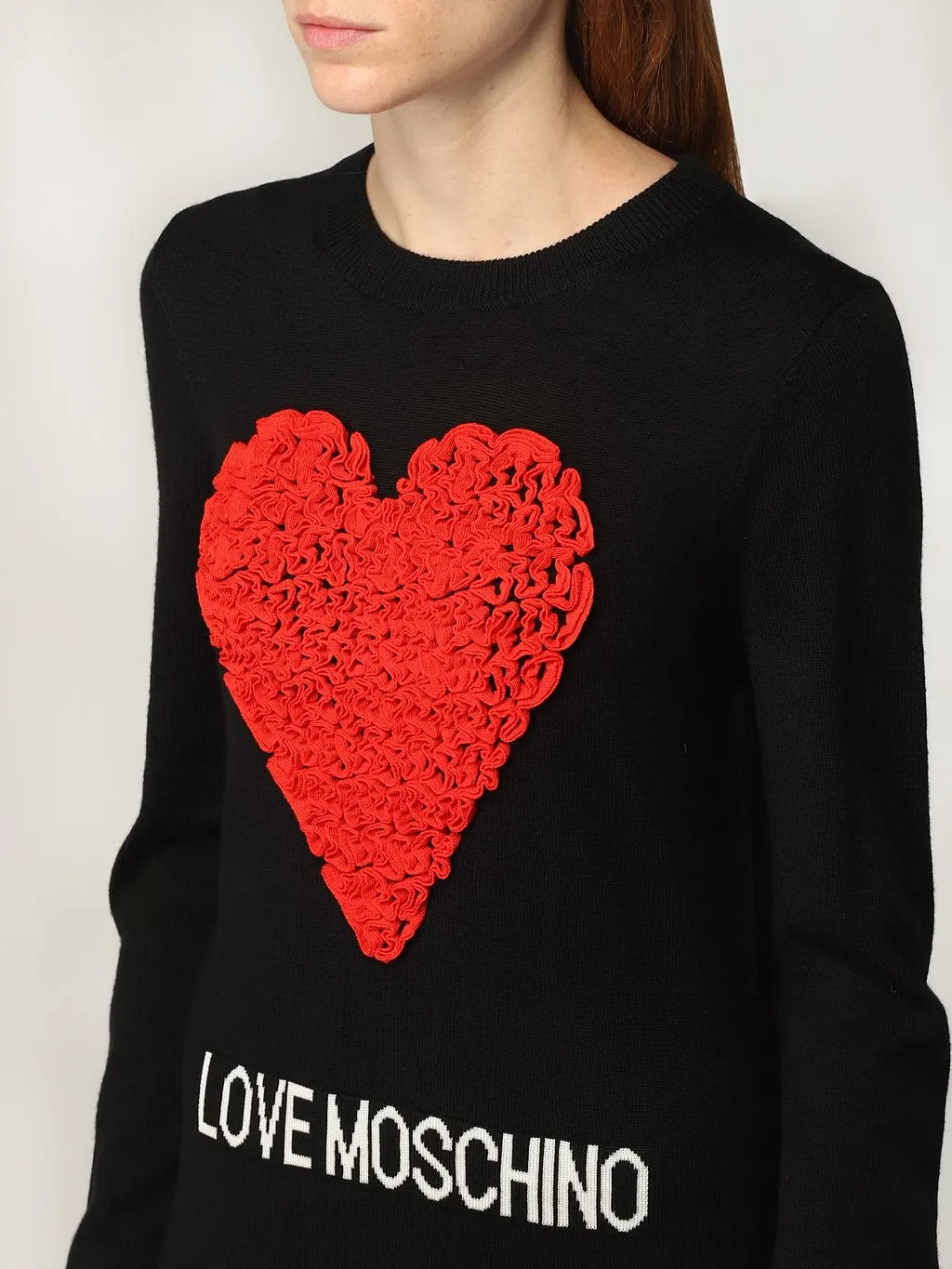 Tulle-Heart Logo Knit Dress