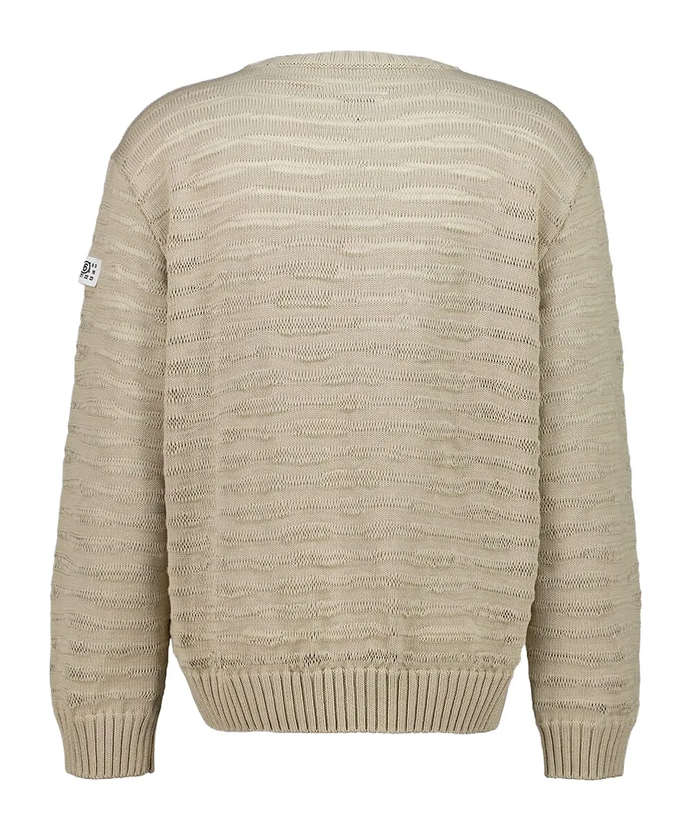 Mm6 Maison Margiela Striped Knitted Jumper
