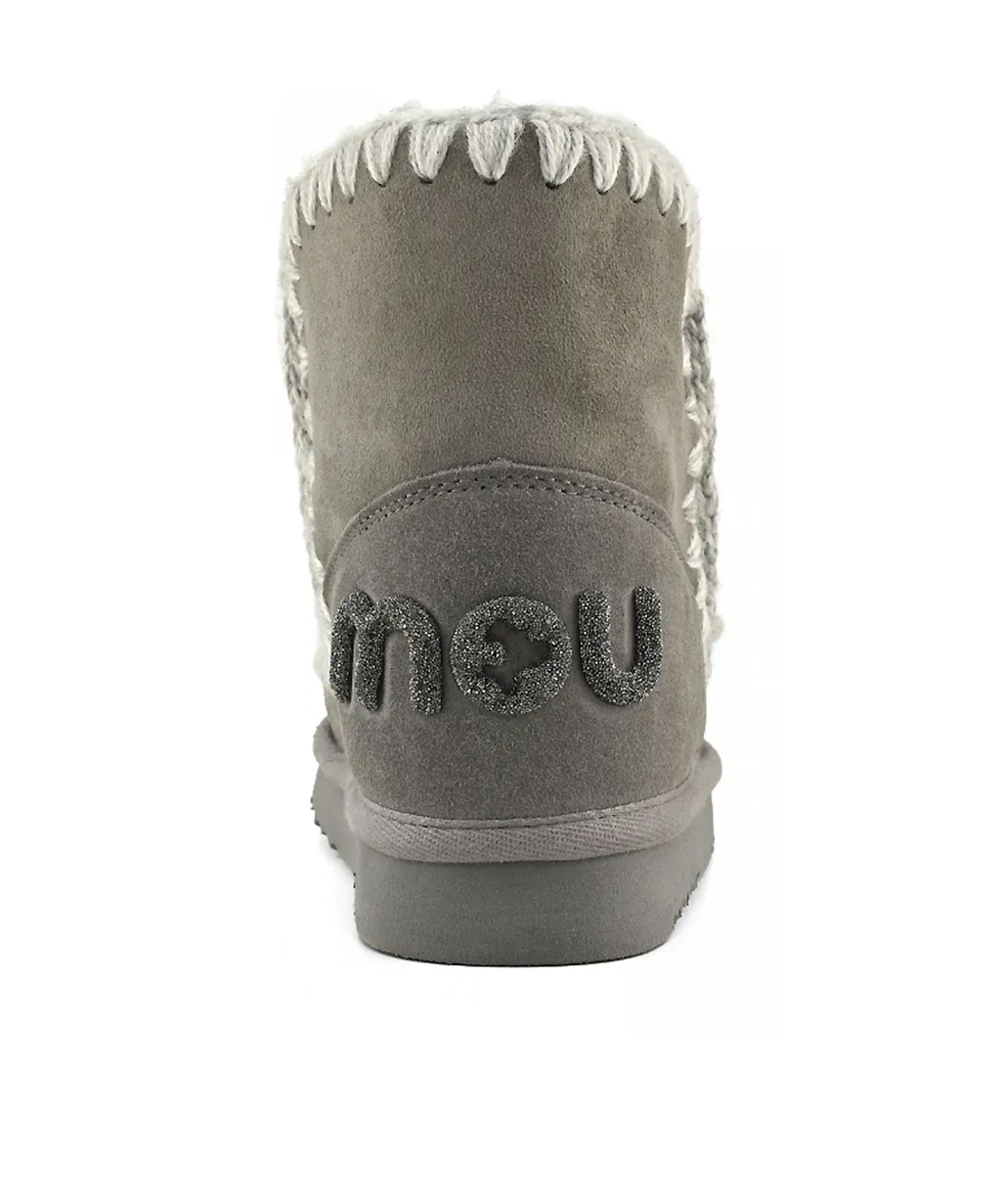 Crochet-Detail Sheepskin Boots
