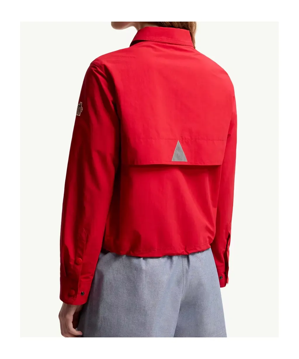 Moncler Grenoble Technical Froissé Long-Sleeved Shirt