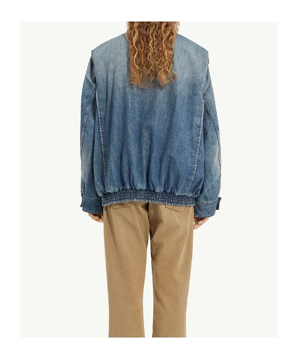Zip-Up Denim Jacket