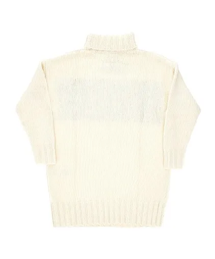 Mm6 Maison Margiela Kids Numeric Logo Jacquard Knit Dress