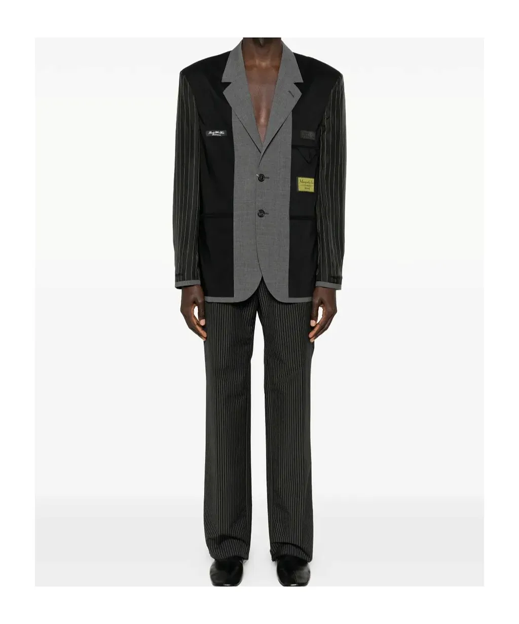 Pinstripe Panelled Blazer