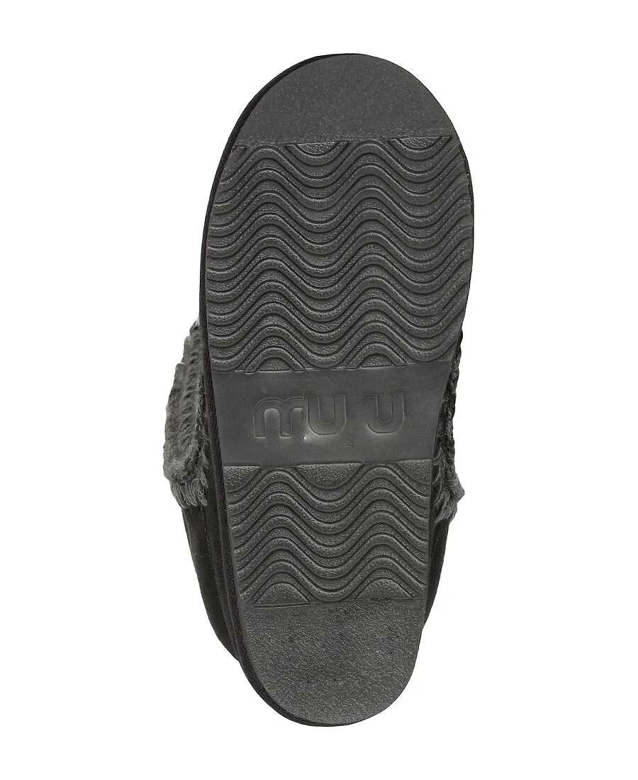 Mou Contarst Stitched Knee-Length Boots