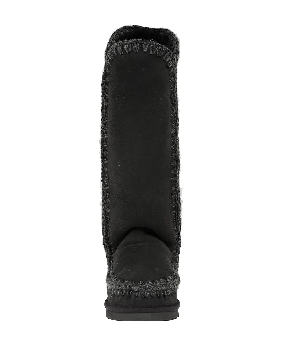 Mou Contarst Stitched Knee-Length Boots
