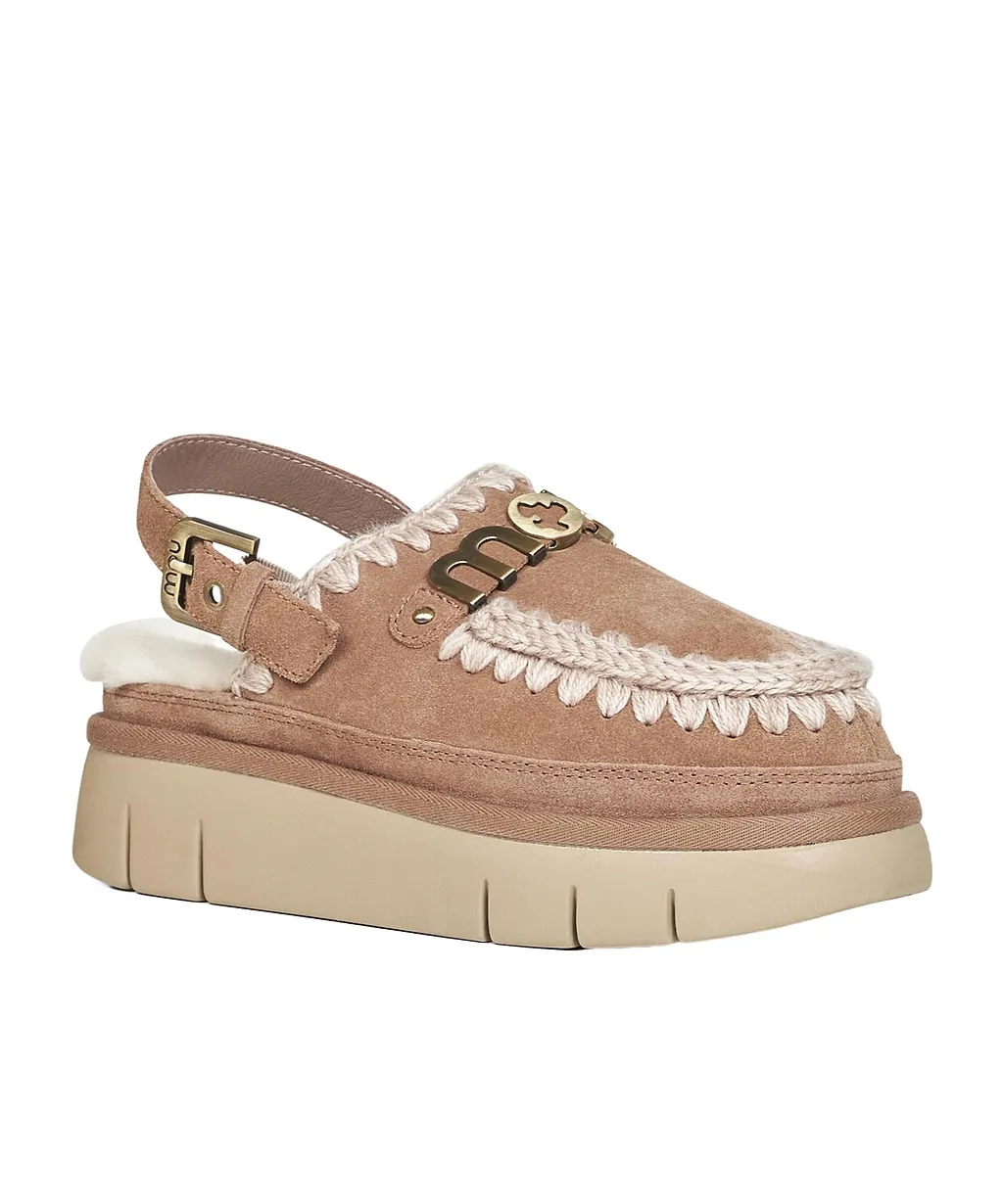 Mou Crochet Platform Sandals