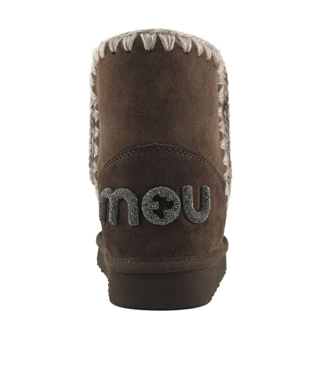 Mou Crochet-Trim Ankle Boots