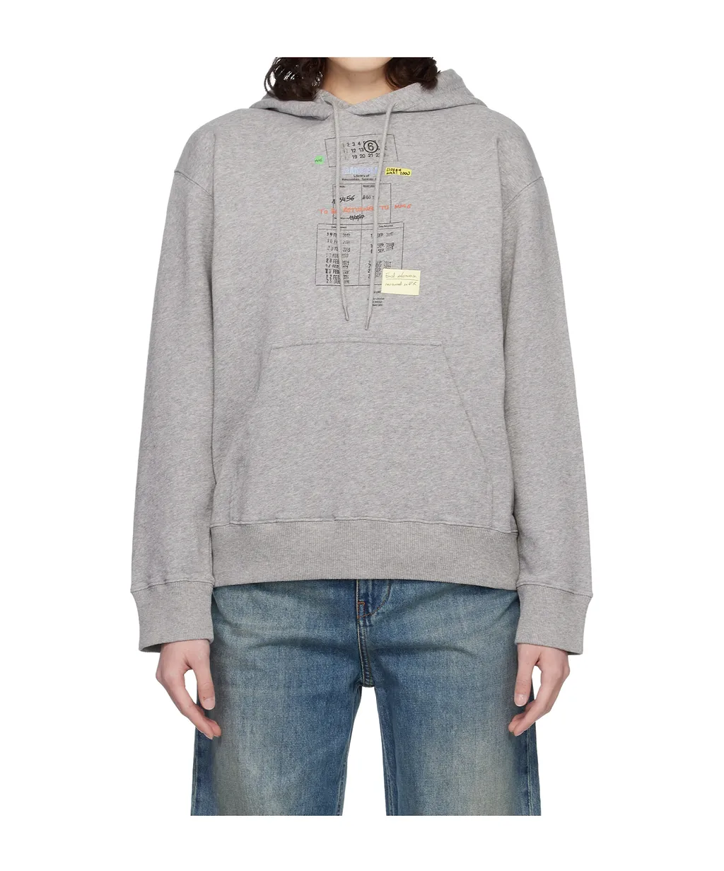 Unbrushed Long-Sleeve Hooded Sweatshirt