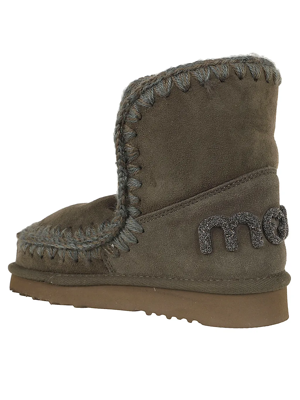 Mou Eskimo 18 Glitter Logo Slip-On Ankle Boots