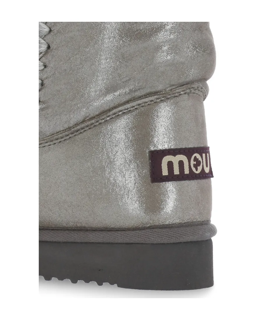 Mou Eskimo 24 Metallic Whipstitch-Trim Boots