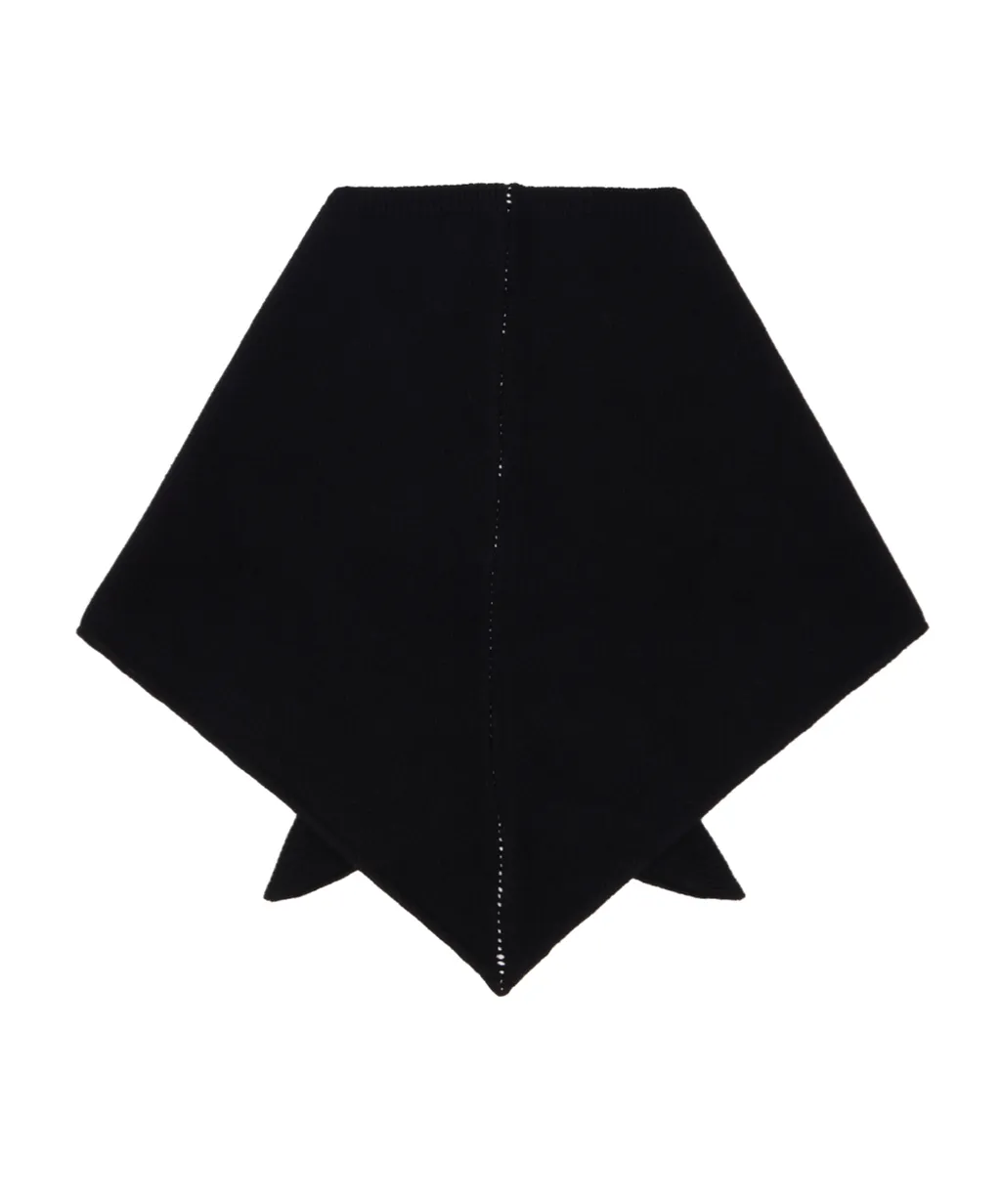 Wool Blend Pointed Scarf